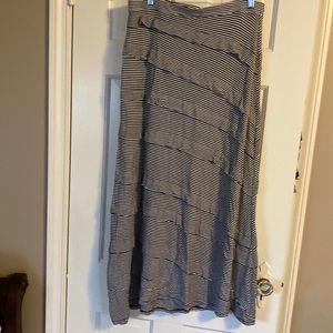 Adorable INC black and white maxi skirt